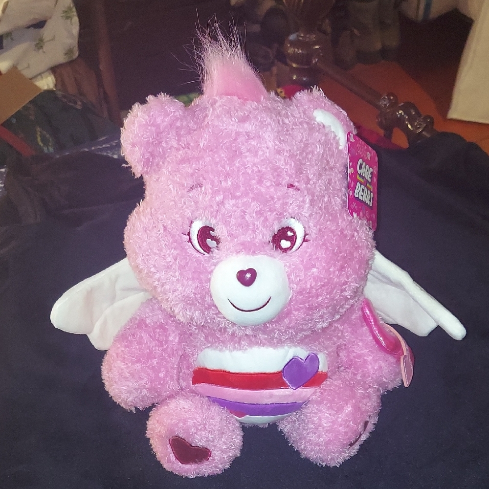 HEB EXCLUSIVE 2026 VALENTINE CARE BEAR Pink Plush "CHEER BEAR"